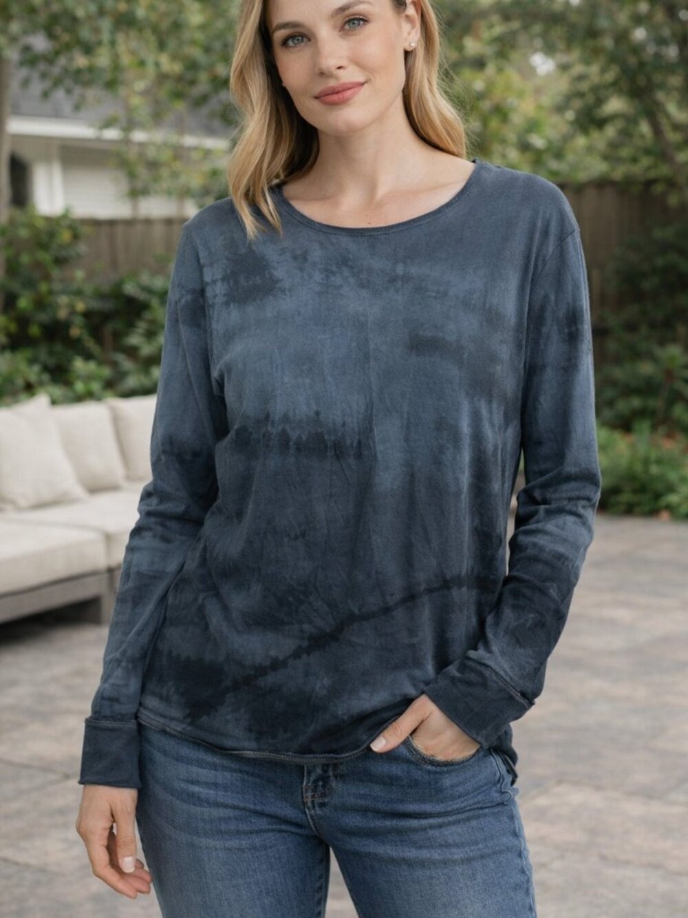 Zadig & Voltaire Jabi Washed Dark Cotton Long Shirt